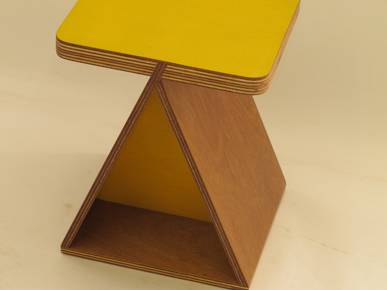 Handmade Miggi Stool yellow by Xandre Kriel